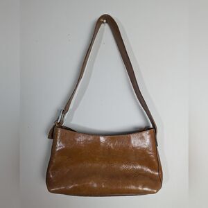 Vintage Aldo leather bag purse, tan brown leather purse